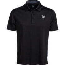 Vortex Men's Polo: Black Escape Velocity