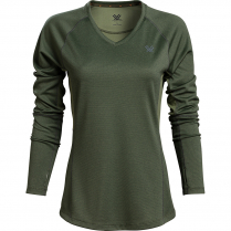 Vortex Women's Long Sleeve Rucker: Green