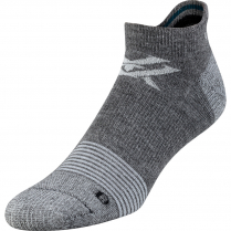 Vortex Men's No Show Socks: Charcoal/Teal Pursuit Trail