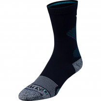 Vortex Women's Crew Socks: Navy/Cerulean Pursuit Trail