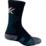 Vortex Women's Crew Socks: Navy/Cerulean Pursuit Trail