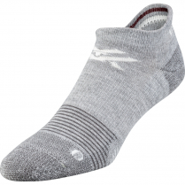 Vortex Women's No Show Socks: Grey/Maroon Pursuit Trail