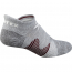 Vortex Women's No Show Socks: Grey/Maroon Pursuit Trail