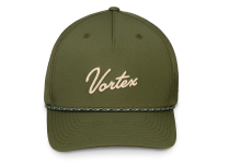 Vortex Cap: Dark Loden Rope Script Logo