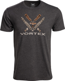 Vortex T-Shirt: Charcoal Heather Turkey Core Logo