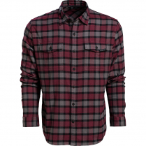 Vortex Flannel: Burgundy Timber Rush