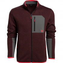Vortex Full-Zip Fleece: Mahogany Anchor Point