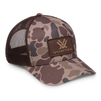 Vortex Cap: Brown Waterfowl Camo Force on Force 5 Panel