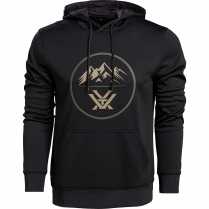 Vortex Hoodie: Black 3 Peaks Performance