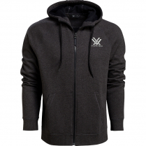 Vortex Hoodie: Charcoal Core Logo Full Zip