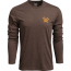 Vortex LS T-Shirt: Brown Heather Diamond Crest