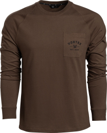 Vortex LS Pocket T-Shirt: Dark Brown Outland H.W.