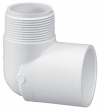 Lasco 1.5" 90 Street Elbow MIPT x Slip