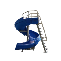 SR Smith Vortex Slide Half Tube w/Ladder - Blue