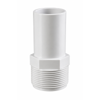ABS Adaptor 1 1/2" Male Threaded(Npt) X 1 1/2" Smooth