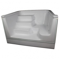 6' Straight Swim Out Bullnose Blue Stone