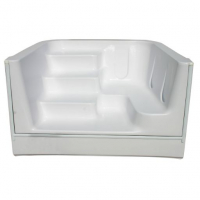 6' Straight Swim Out Cantilever White