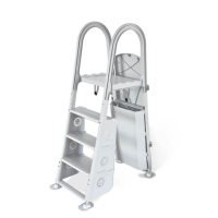 Above Ground A-Frame Security Ladder 24" Wide - White