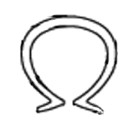 Vastec A/G Overlap Round Horseshoe-Shape Liner Clip - Opaque