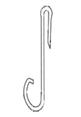 Vastec 48" A/G Premium Bead Retainer Hanger Strip - Blue