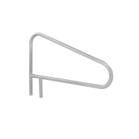 Willow Handrail X-Braced 8" Return to Deck Marine Grade