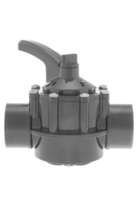 Hayward 1.5"-2" 2 Way Valve - Dark Grey