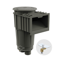 Hayward SkimMaster Skimmer for Concrete Pools - Dark Grey