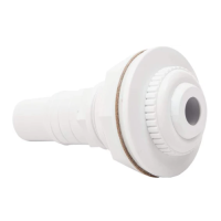 Complete Above Ground ABS Return Fitting - White