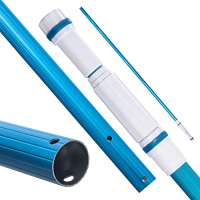 Blue 8'-16' Telescopic Pole (Ridged) - 2 Section