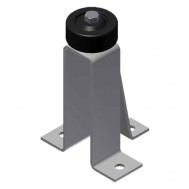 Stay Roller, Floor mount Blk Wheel-Ptd. (59p7)