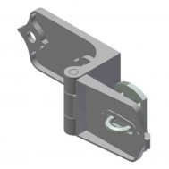 Heavy Hasp, (1-3/4" Thick Doors)-Zinc (182p20)