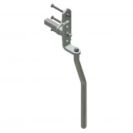 Cremone Bolt Auxiliary Handle Package-Zinc