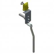 Cremone Bolt KEY LOCK / KNOB pkg. w/ Aux. Handle-Zinc