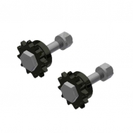 Idler Sprocket Assembly w. Shaft [2 ea.]-Zinc (60B12)