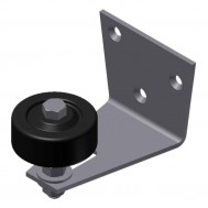 Stay Roller, Wall Mount Black Wheel