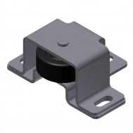 Stay Roller, Floor Mount Blk Wheel