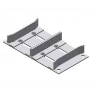 Adjustable By-Passing Floor Guide-Zinc (173P4)