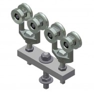 Tandem Truck Assy, BB. 1" Pend. 5000lb Cap-Zinc (25B)