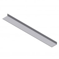 Alum. Soffit Straight, 1"x2-1/2"x1/8"x16' Lng.