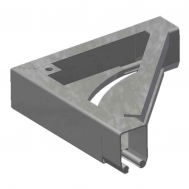 90 Degree Curve Assembly (Non-handed) for #25 Track, Painted