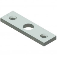 CENTER PIVOT TOP PLATE: two wheel trolley swivel-Zinc (25B44