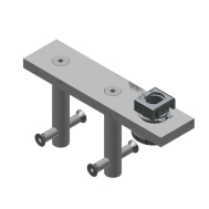 Keeper, Swivel, & Top Plate [Wood Door]-Zinc (25B442)