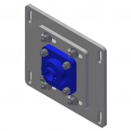 Thru-Wall Mount Plate Assy, ptd.