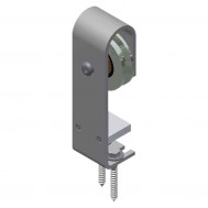 Top Mount Flat Track Hanger (1-3/4" Minimum Thick Door) 250LB Capacity