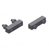 Slidepast Flat Track Stop Kit, Screwed-Ptd (43S)