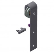 Slidepast Flat Track Stop Kit, Welded-Ptd (43S)