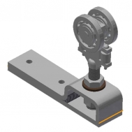 Two Wheel Ball Bearing Truck with Top Plate