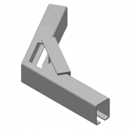 60 Deg. 6"R Curve Assy. (nonhanded)-Ptd. Tan