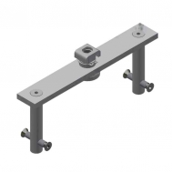 Center Hung Pivot: Keeper, Swivel & Top Plate-Zinc (135x5)