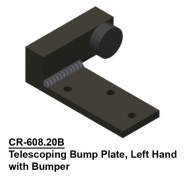 Telescoping Bump Plate (#6, #8, #10 Tracks), Ptd. Gloss Black